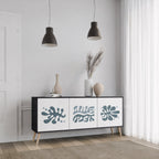 WONDERLAND VEGETATION Sideboard mit 3 Türen in Schwarz