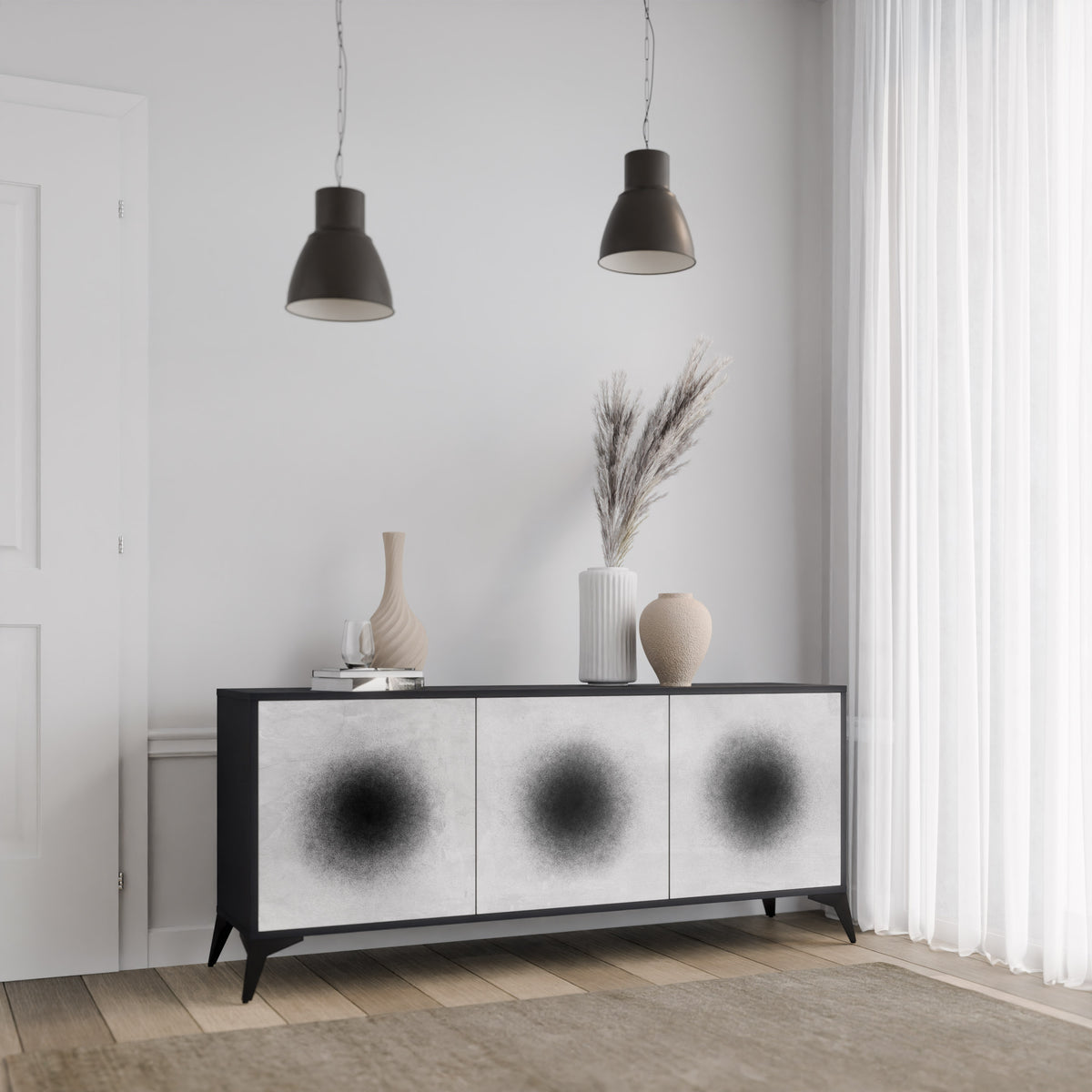 BLACK HOLE 3-türiges Sideboard