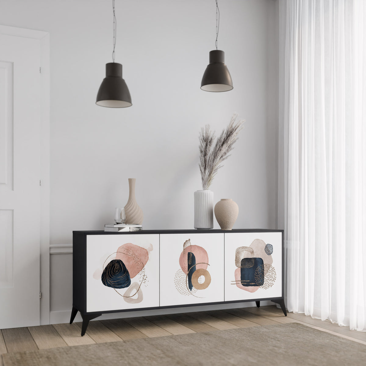 COLORFUL SHAPES 3-türiges Sideboard