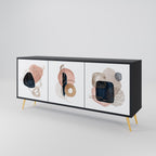 COLORFUL SHAPES Sideboard mit 3 Türen in Schwarz