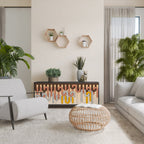 COLORFUL STRINGS Sideboard mit 3 Türen in Schwarz