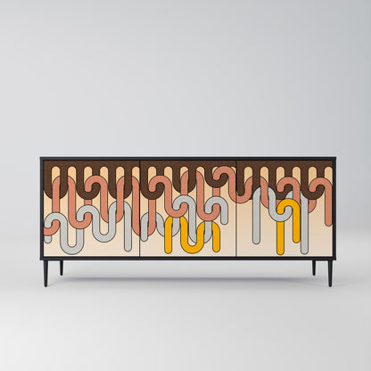 COLORFUL STRINGS 3-türiges Sideboard
