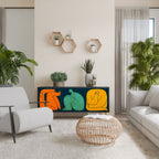 TOGETHER BUT SEPARATELY 3-Door Sideboard in Black Finish