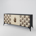 SEE MORE 3-Door Sideboard in Black Finish