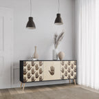 SEE MORE 3-Door Sideboard in Black Finish