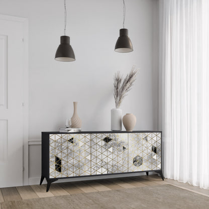 ASHEN ARIA 3-türiges Sideboard