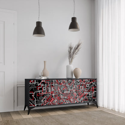 BROKEN LINES 3-türiges Sideboard
