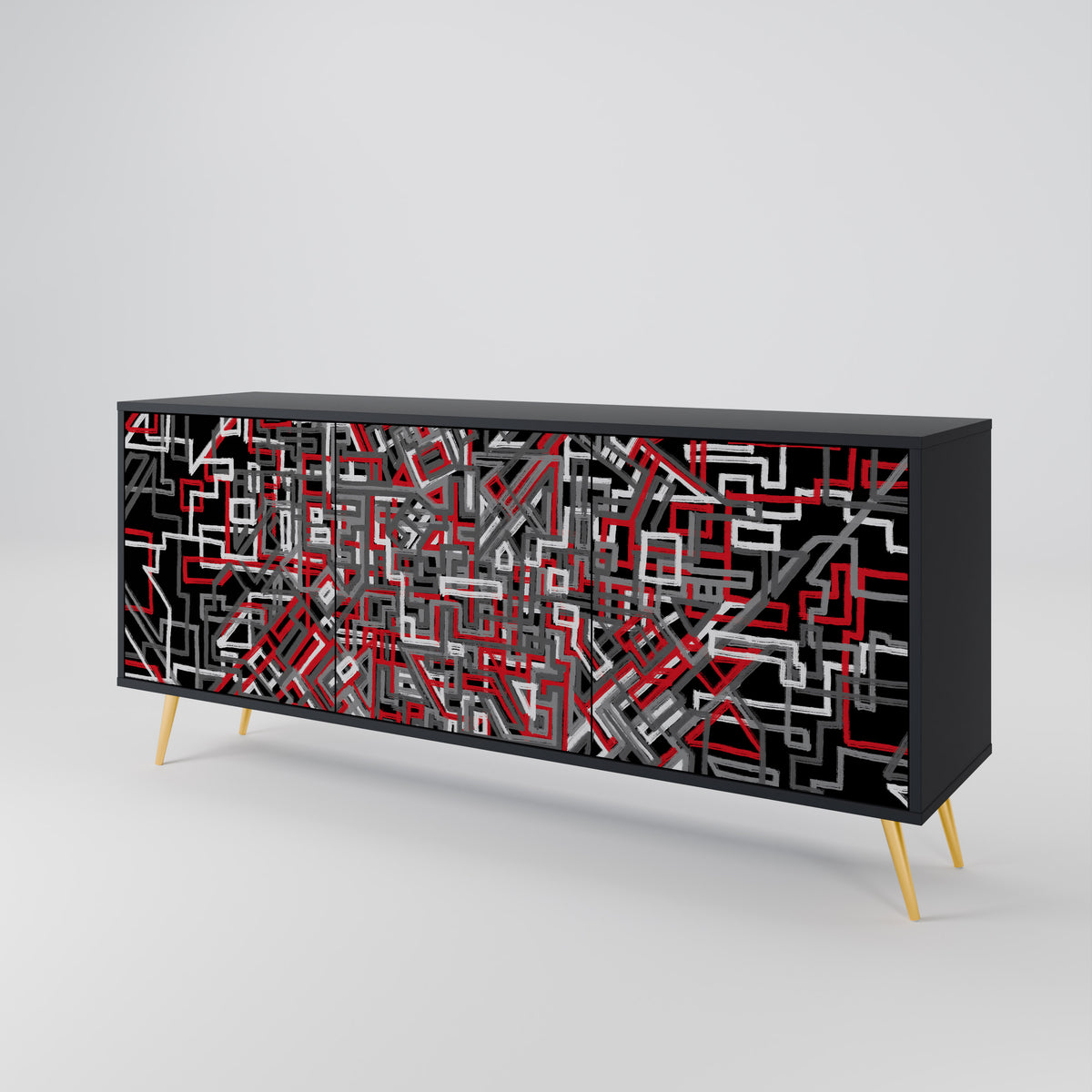 BROKEN LINES 3-türiges Sideboard