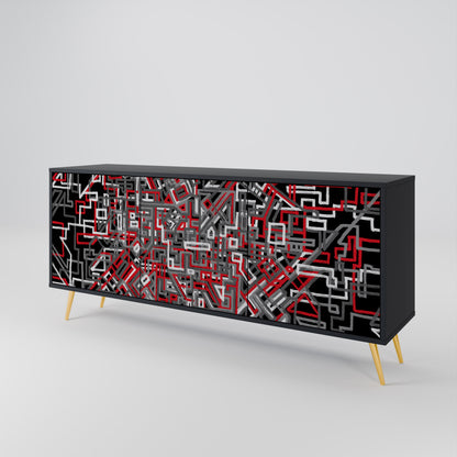 BROKEN LINES 3-türiges Sideboard