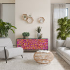 LOVELY MEMORIES 3-Door Sideboard in Black Finish