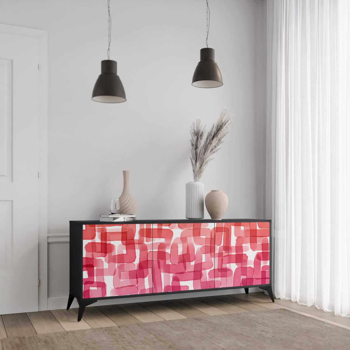 KALEIDOSCOPIC CUBISM 3-türiges Sideboard