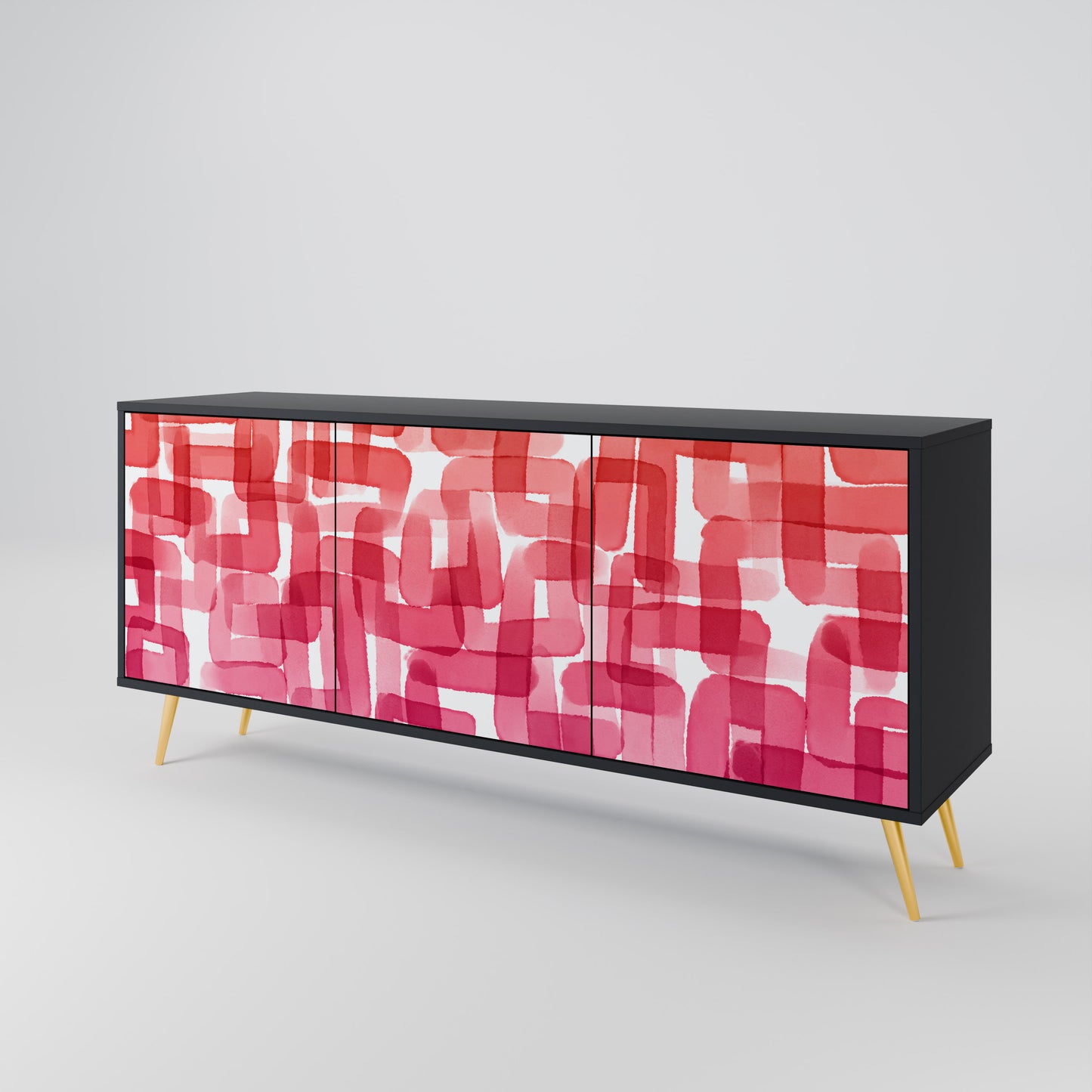 KALEIDOSCOPIC CUBISM 3-türiges Sideboard