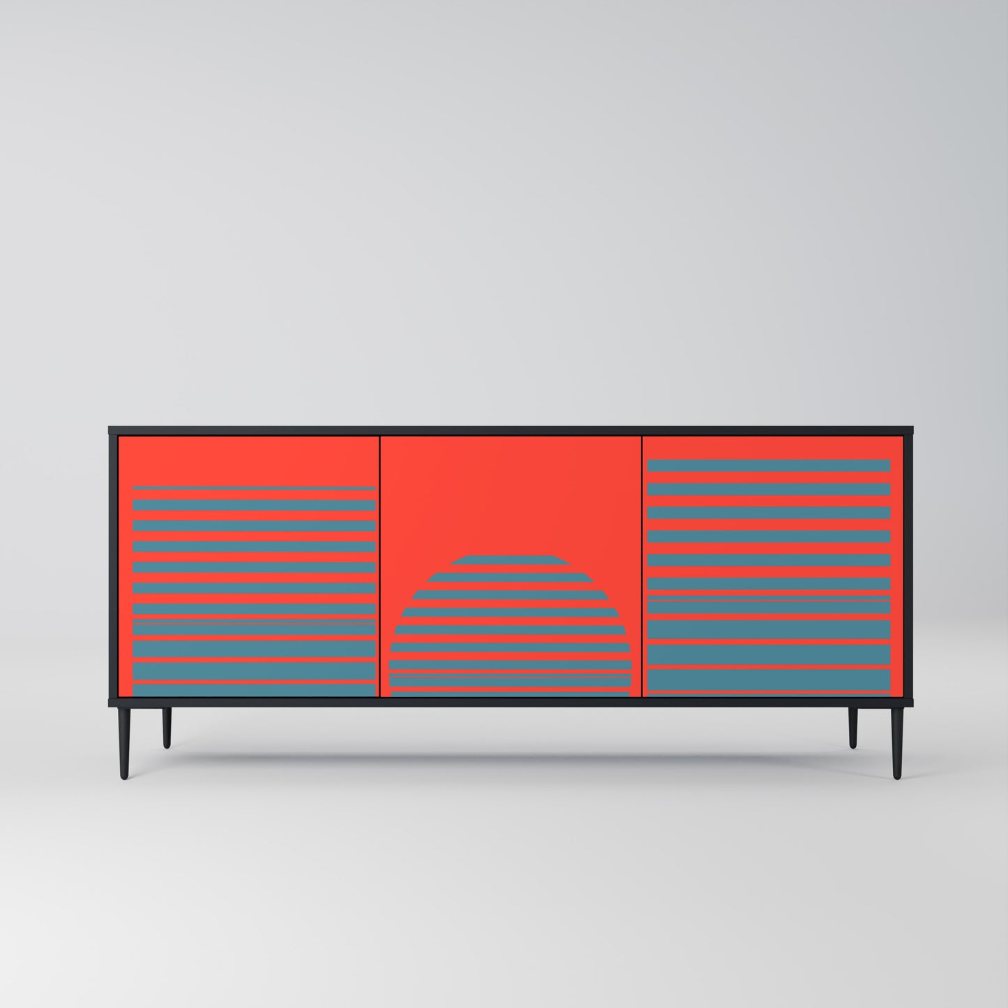 RISING GEOMETRY STARS 3-türiges Sideboard