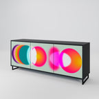 SYMPHONY OF COLORS Sideboard mit 3 Türen in Schwarz