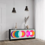 SYMPHONY OF COLORS Sideboard mit 3 Türen in Schwarz