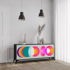 SYMPHONY OF COLORS Sideboard mit 3 Türen in Schwarz