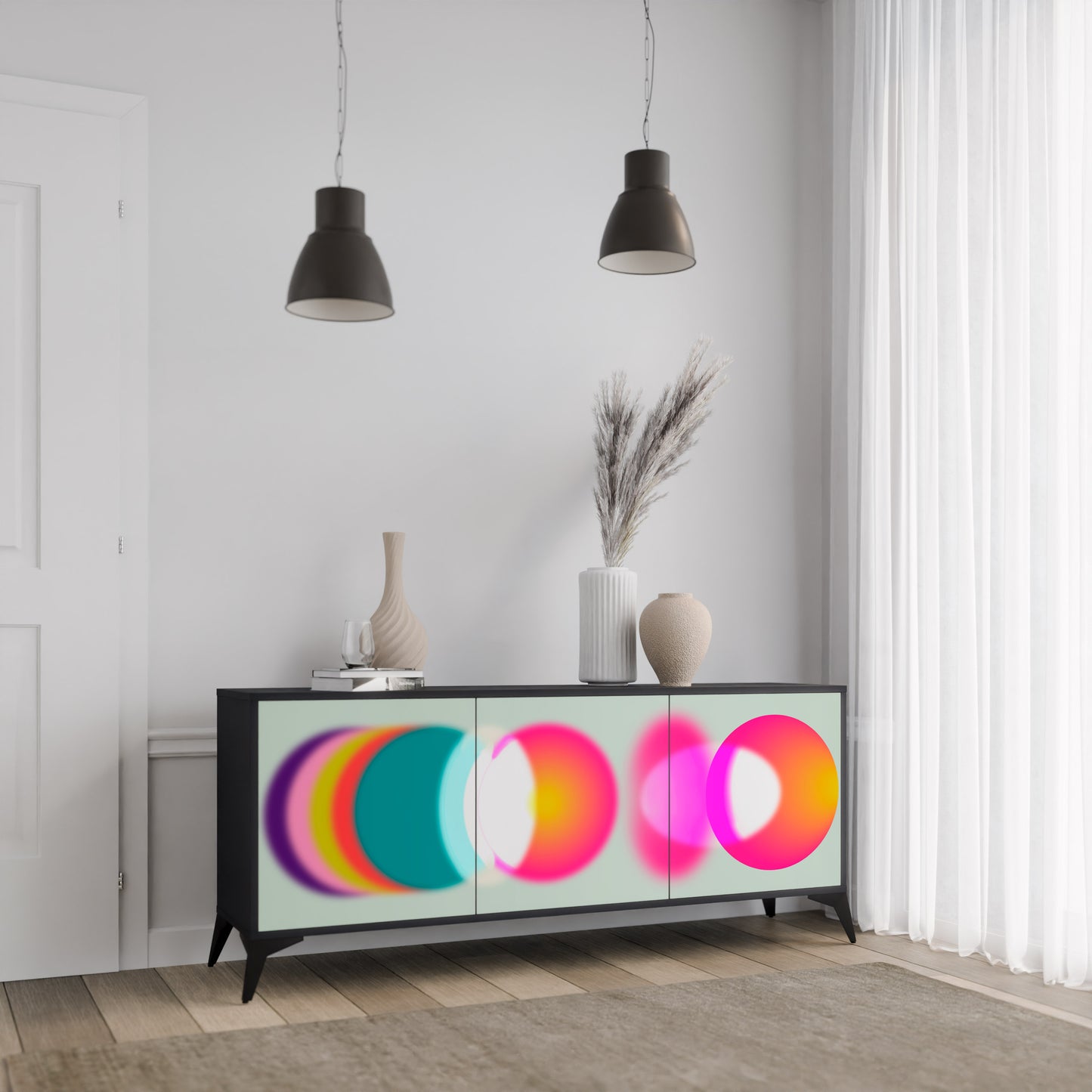 SYMPHONY OF COLORS 3-türiges Sideboard