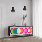 SYMPHONY OF COLORS Sideboard mit 3 Türen in Schwarz