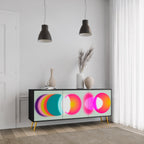 SYMPHONY OF COLORS Sideboard mit 3 Türen in Schwarz