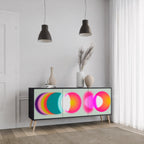 SYMPHONY OF COLORS Sideboard mit 3 Türen in Schwarz