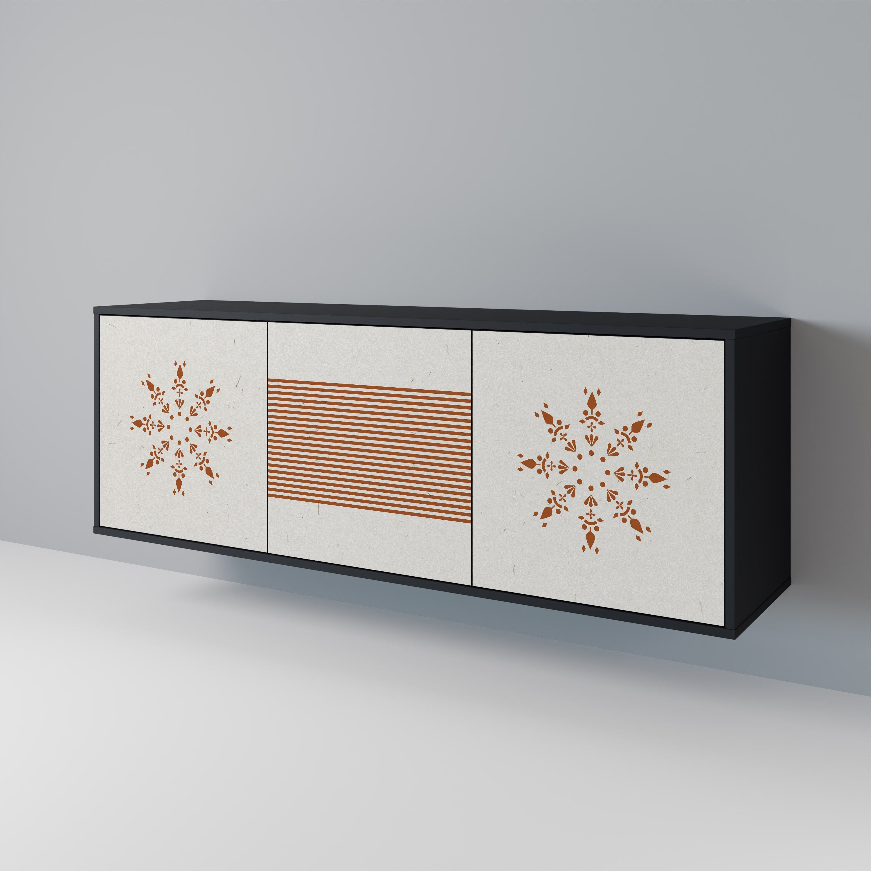 DAILY HARMONY 3-türiges Sideboard in Schwarz