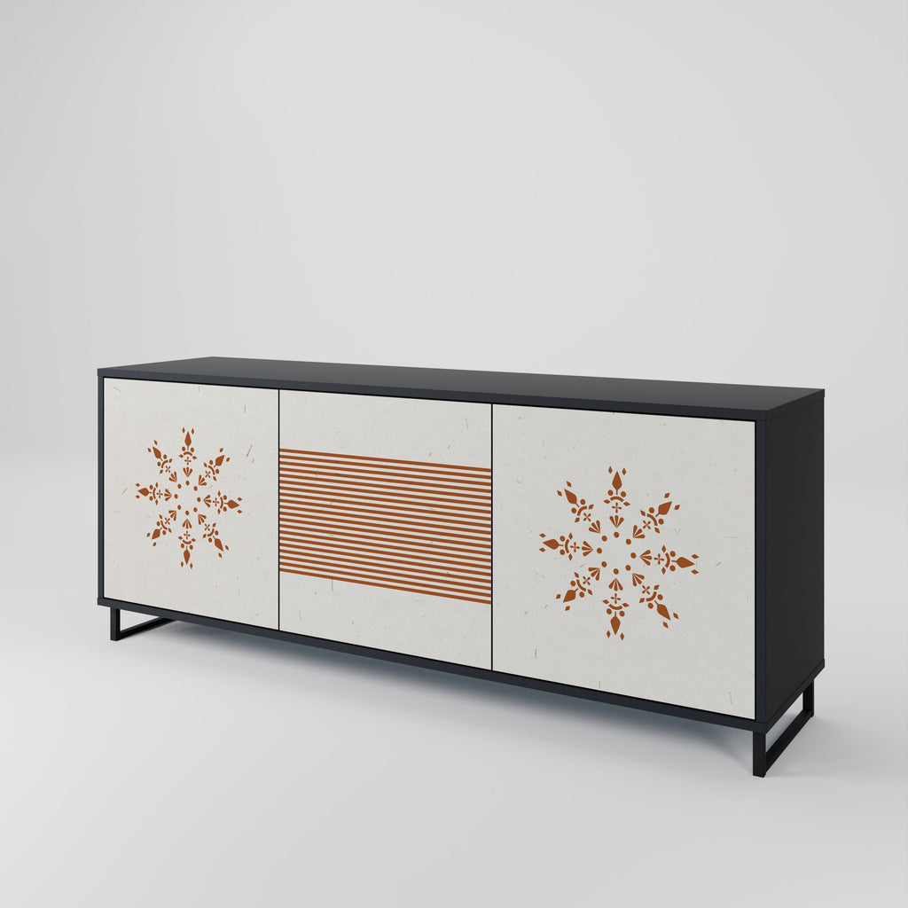 DAILY HARMONY 3-türiges Sideboard in Schwarz