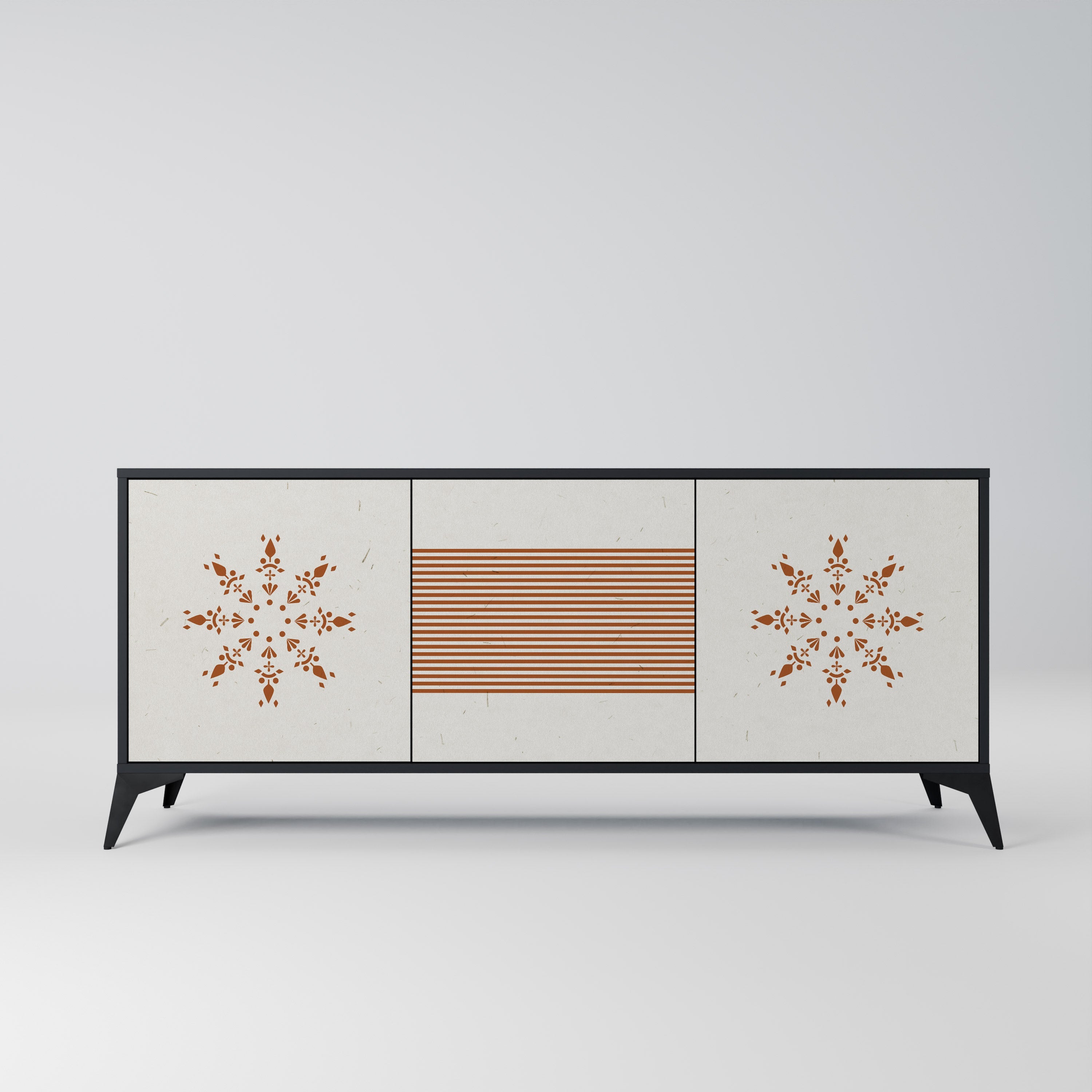 DAILY HARMONY 3-türiges Sideboard in Schwarz
