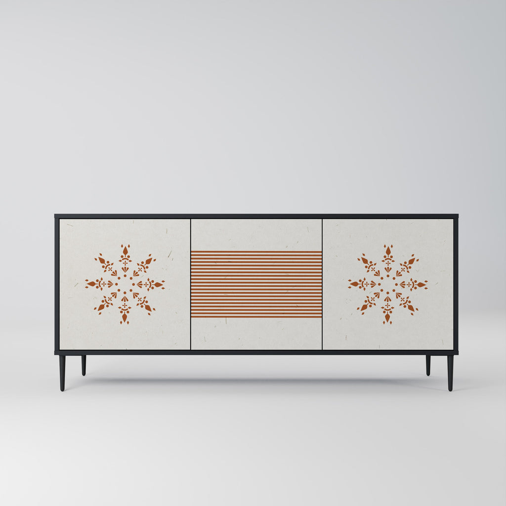 DAILY HARMONY 3-türiges Sideboard in Schwarz