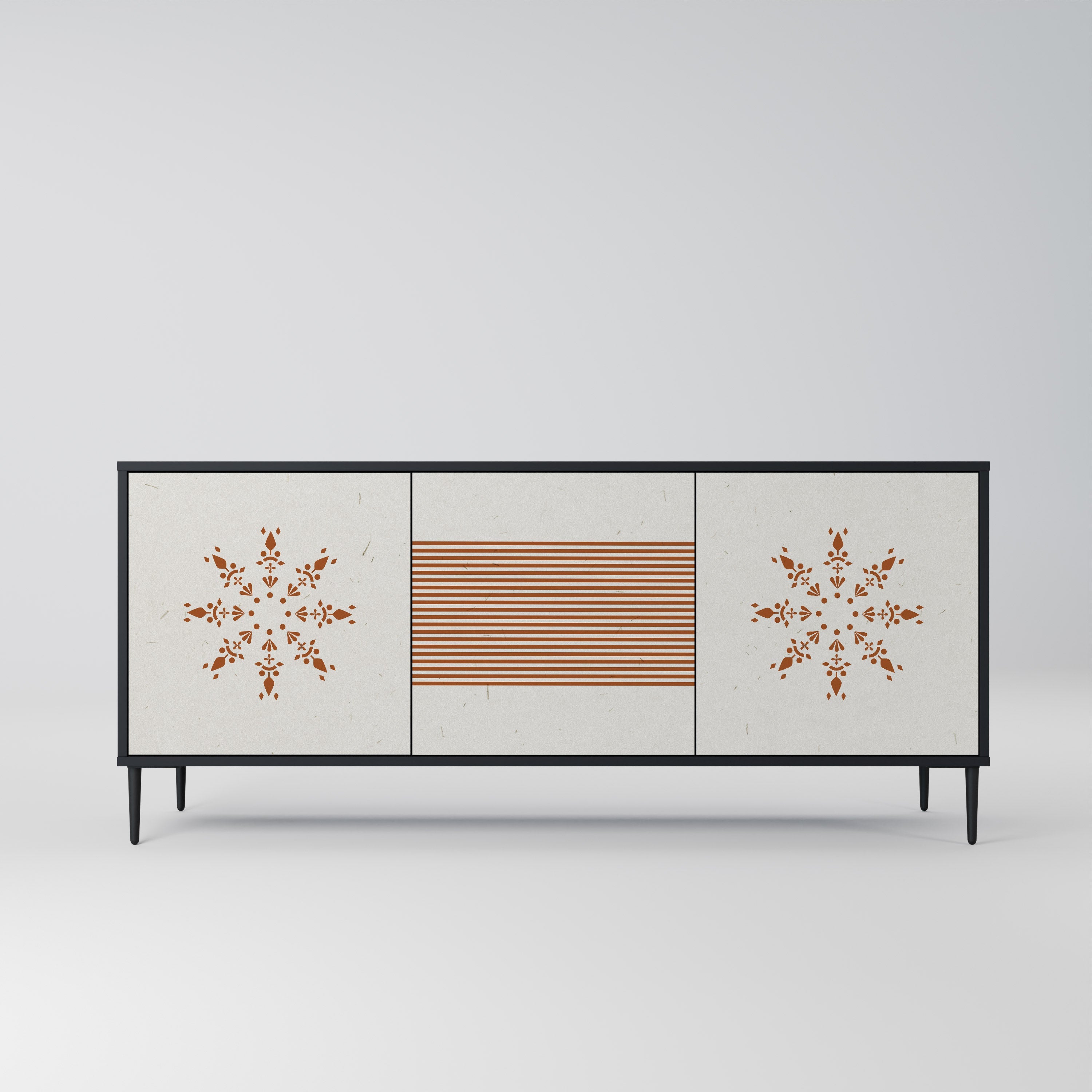 DAILY HARMONY 3-türiges Sideboard in Schwarz
