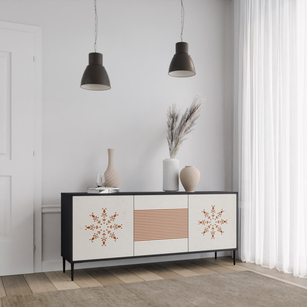 DAILY HARMONY 3-türiges Sideboard in Schwarz
