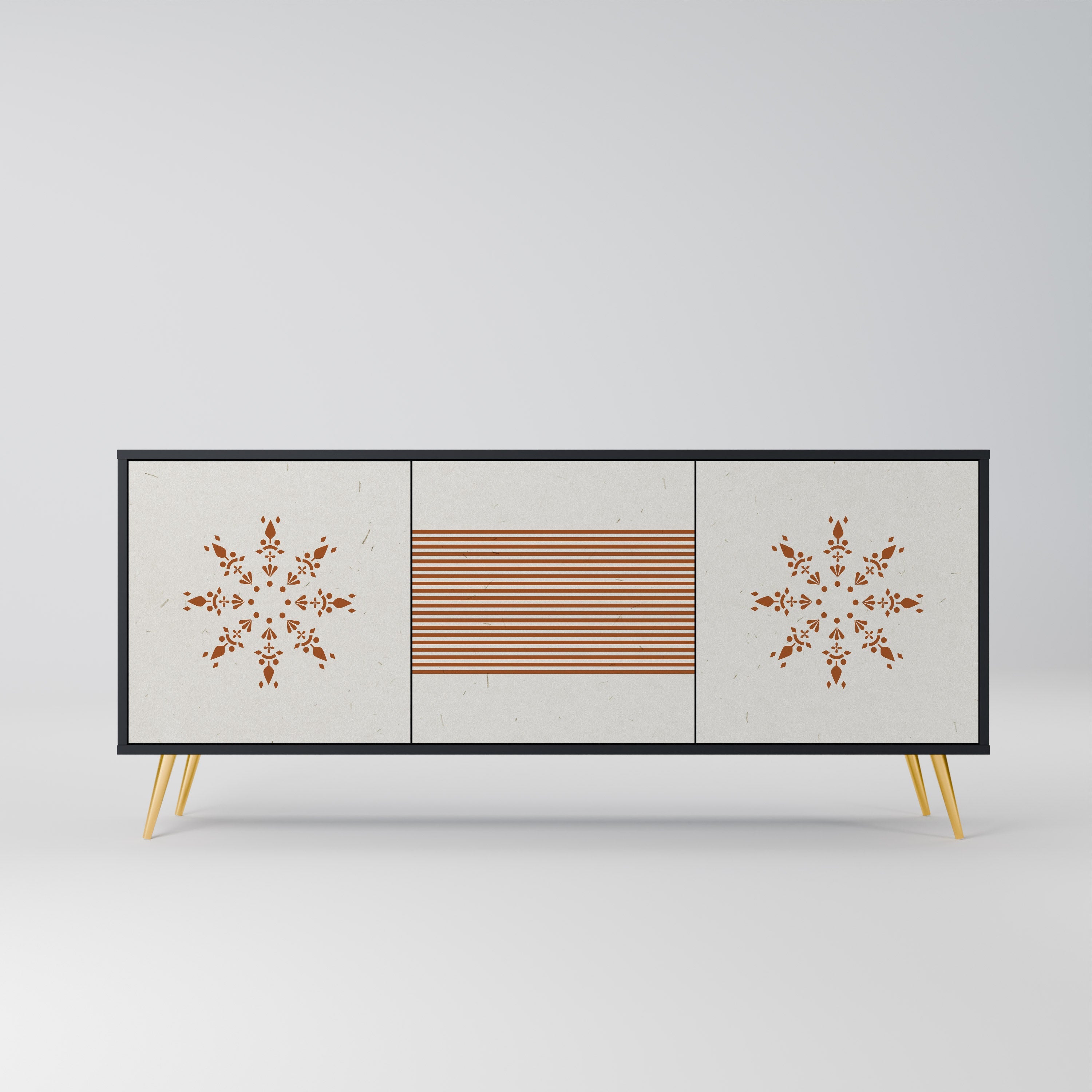 DAILY HARMONY 3-türiges Sideboard in Schwarz