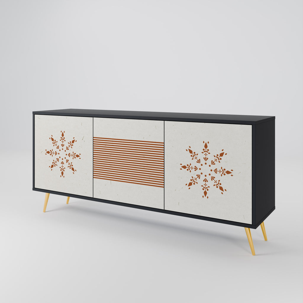 DAILY HARMONY 3-türiges Sideboard in Schwarz