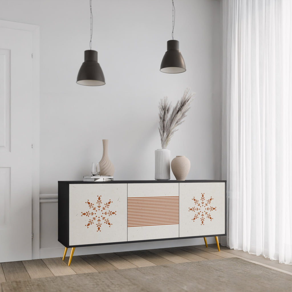 DAILY HARMONY 3-türiges Sideboard in Schwarz