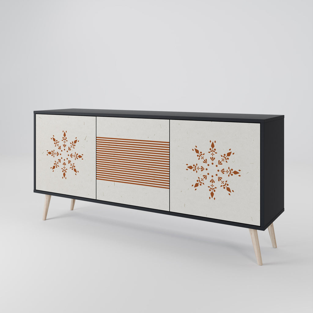 DAILY HARMONY 3-türiges Sideboard in Schwarz