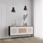 DAILY HARMONY 3-Door Sideboard in Black Finish