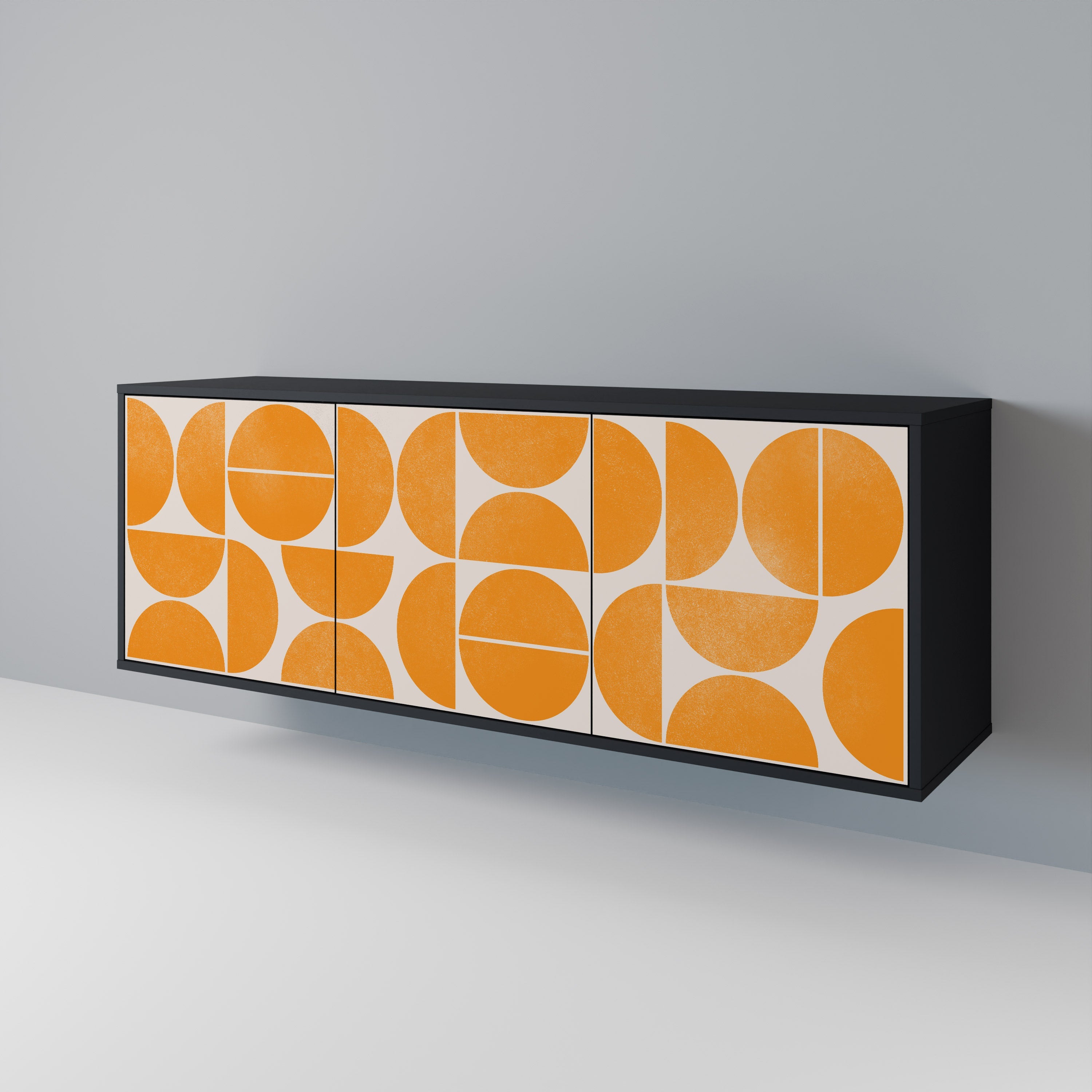 RECURRING DREAMS 3-türiges Sideboard in Schwarz