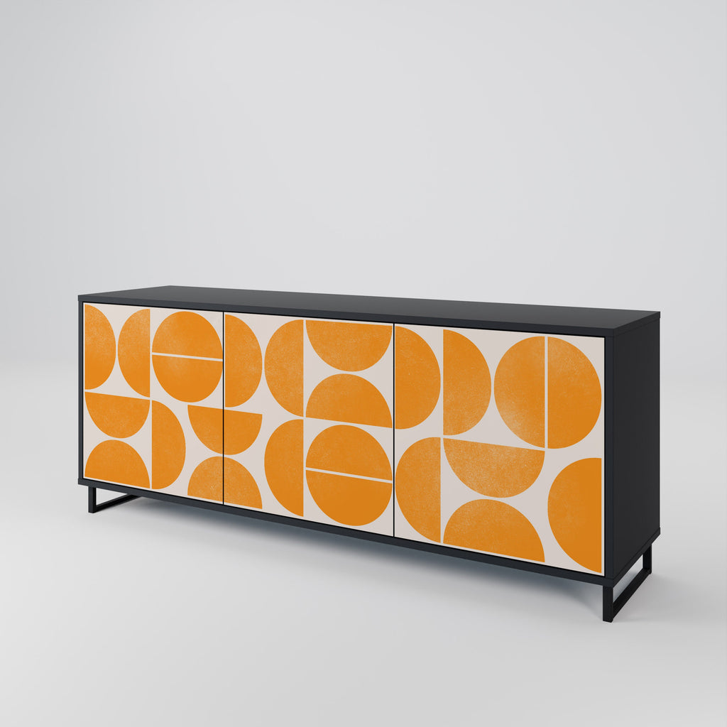RECURRING DREAMS 3-türiges Sideboard in Schwarz