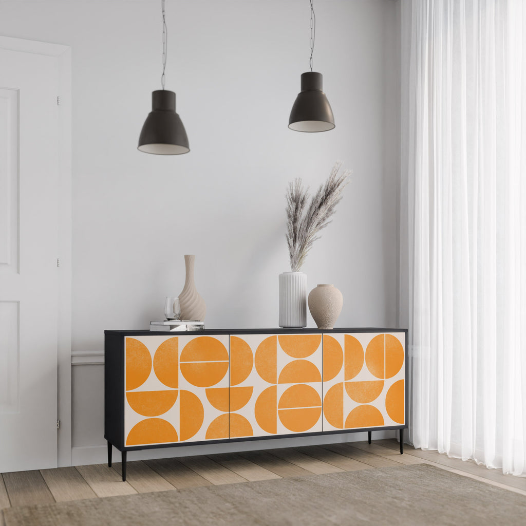 RECURRING DREAMS 3-türiges Sideboard in Schwarz