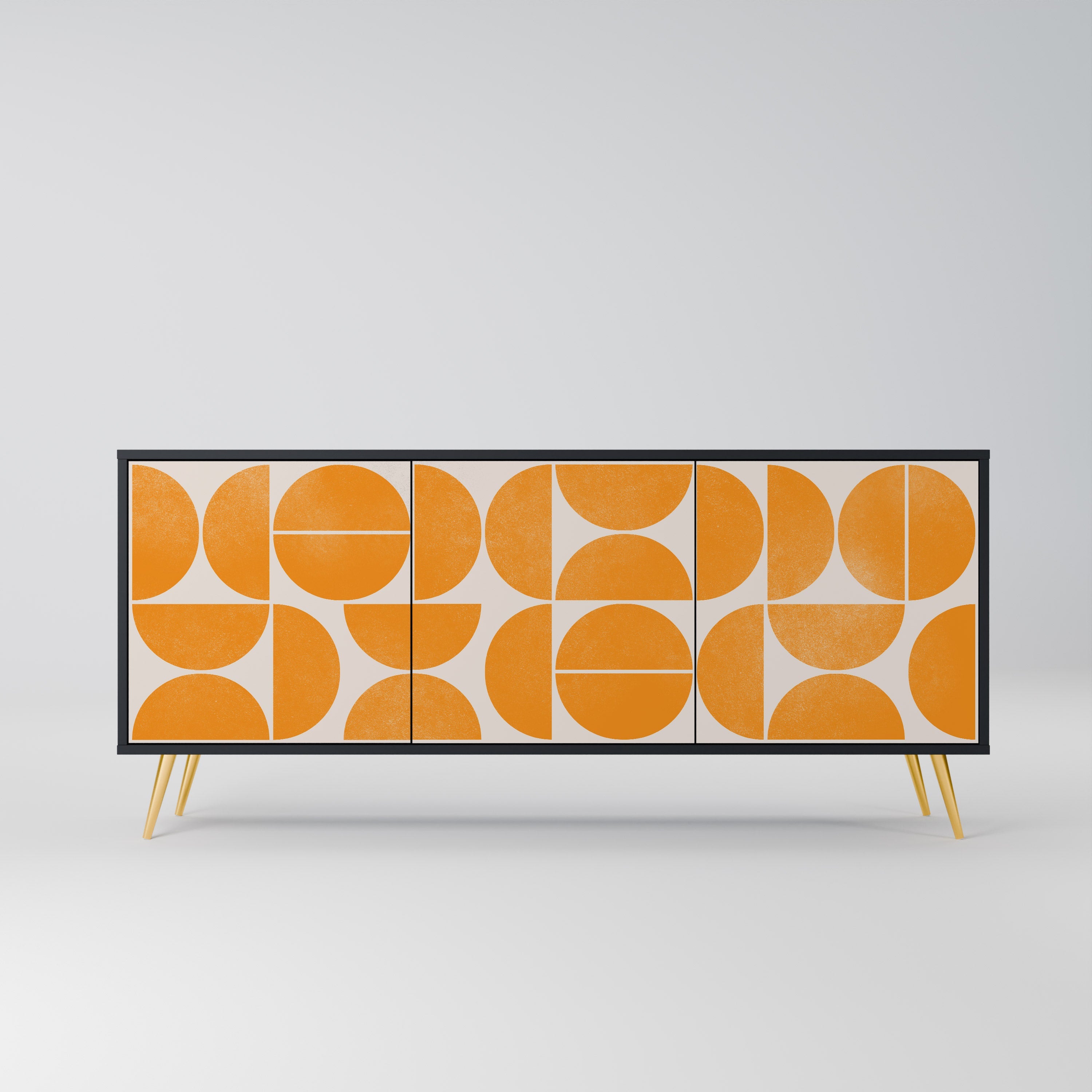 RECURRING DREAMS 3-türiges Sideboard in Schwarz