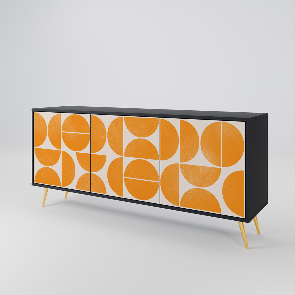 RECURRING DREAMS 3-türiges Sideboard in Schwarz