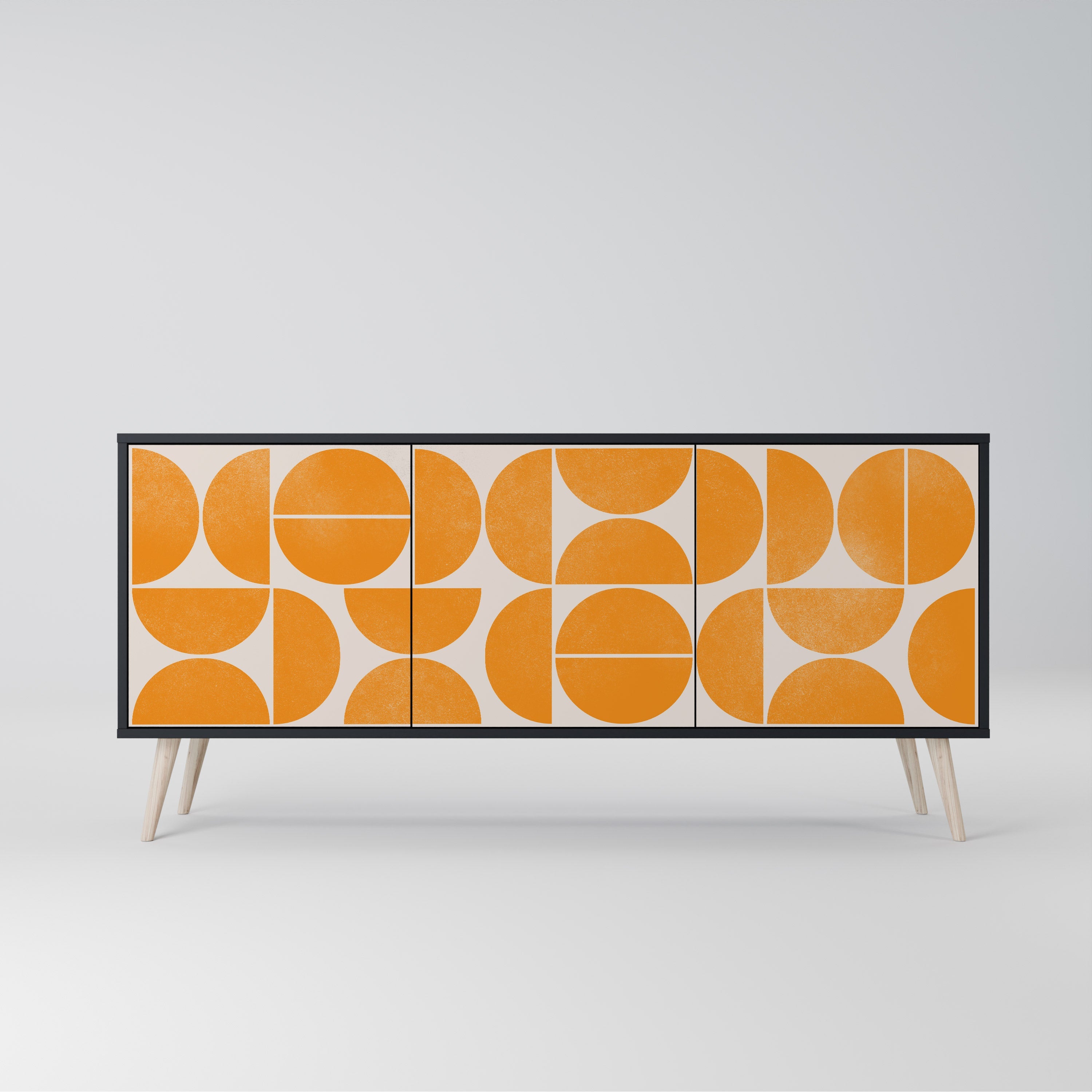 RECURRING DREAMS 3-türiges Sideboard in Schwarz