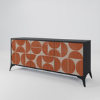 REPETITION COMPULSION 3-Door Sideboard in Black Finish