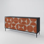 REPETITION COMPULSION 3-Door Sideboard in Black Finish
