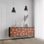 REPETITION COMPULSION 3-Door Sideboard in Black Finish