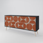 REPETITION COMPULSION 3-Door Sideboard in Black Finish