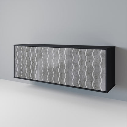 WAVES OF CONCRETE 3-türiges Sideboard