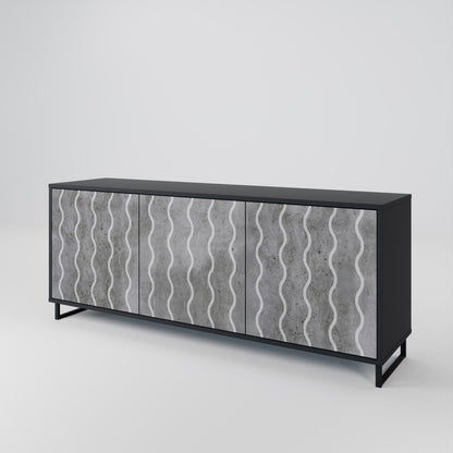WAVES OF CONCRETE 3-türiges Sideboard