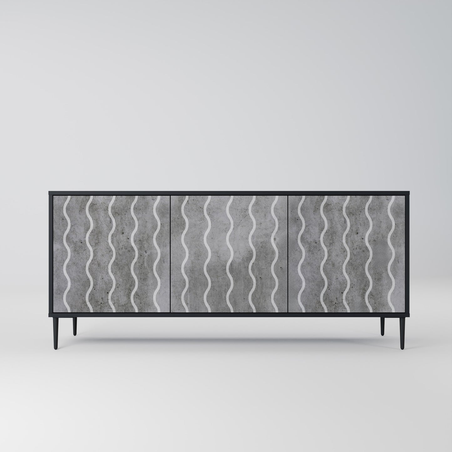WAVES OF CONCRETE 3-türiges Sideboard