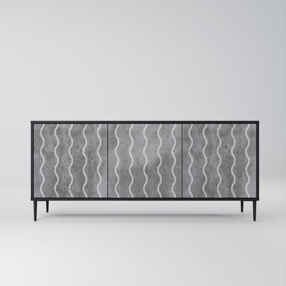 WAVES OF CONCRETE 3-türiges Sideboard
