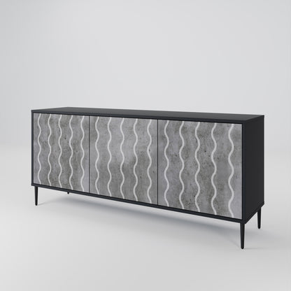 WAVES OF CONCRETE 3-türiges Sideboard